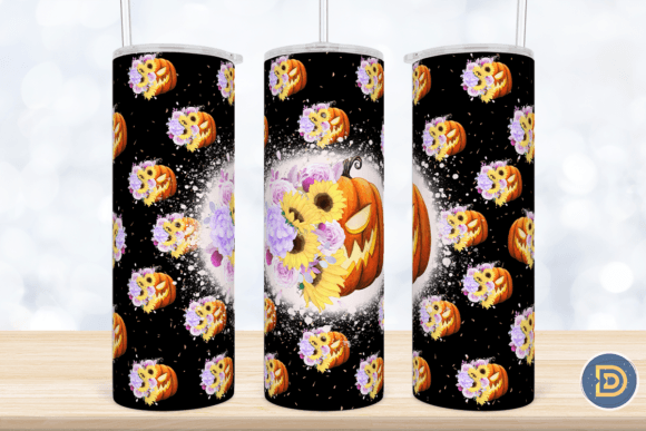A Brand Designer's Review: Pumpkin Flower Halloween Graphics for Crafts
