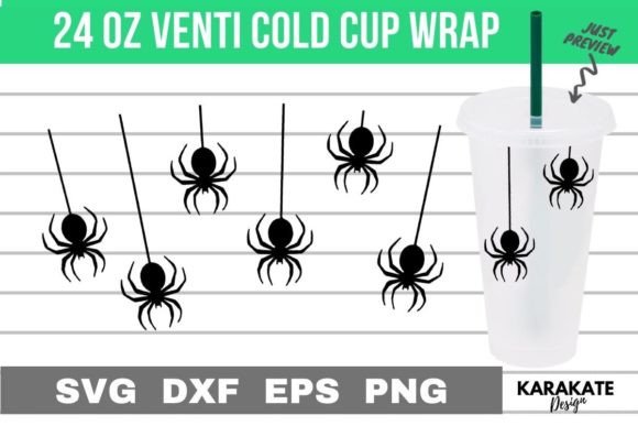 A Designer's Review of Halloween Spider Graphics for Craft Business Cups