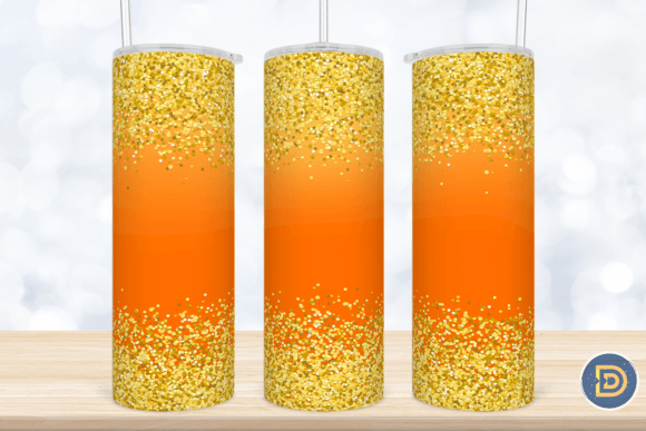 A Designer's Take on the Orange Glitter Fall Tumbler Wrap