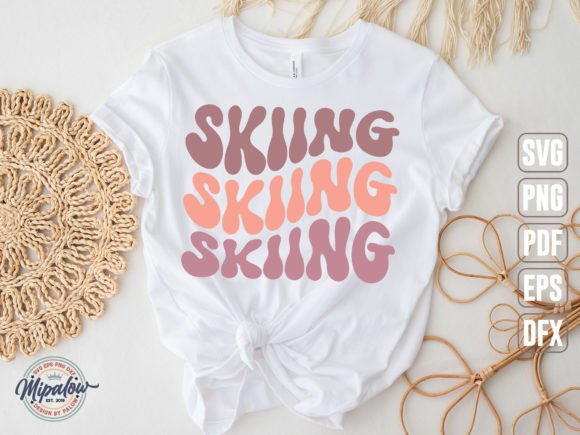 A Playful Skiing SVG Design for Editorial Graphics & Crafts
