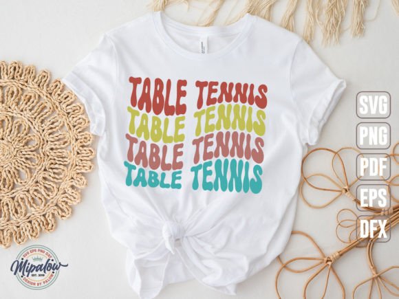 A Practical Review of the Table Tennis Svg, Wavy Text Graphics