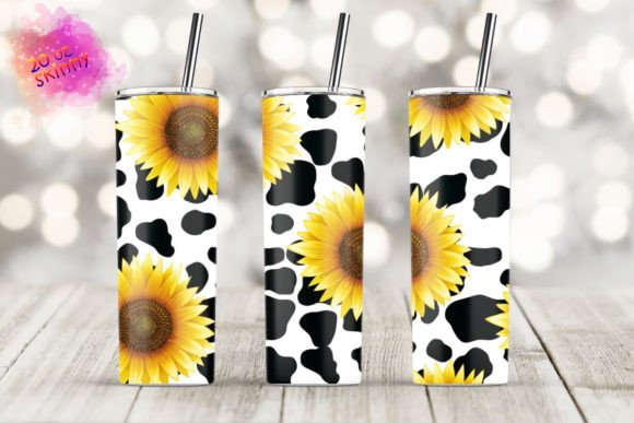 Beyond the Screen: A Designer's Look at the Cow Sunflower Tumbler Design