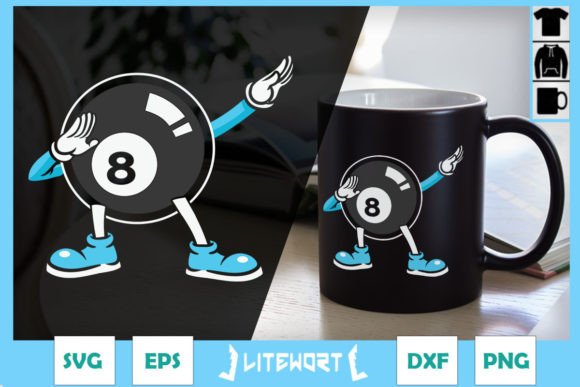 Evaluating a Playful Dabbing 8-ball Graphic for Brand Projects