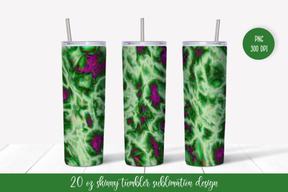 Green Magenta Tumbler Graphics for Modern Brand Identity