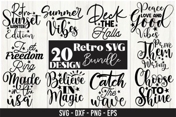 The Retro SVG Bundle: A Vintage Graphic Toolkit for Your Crafts